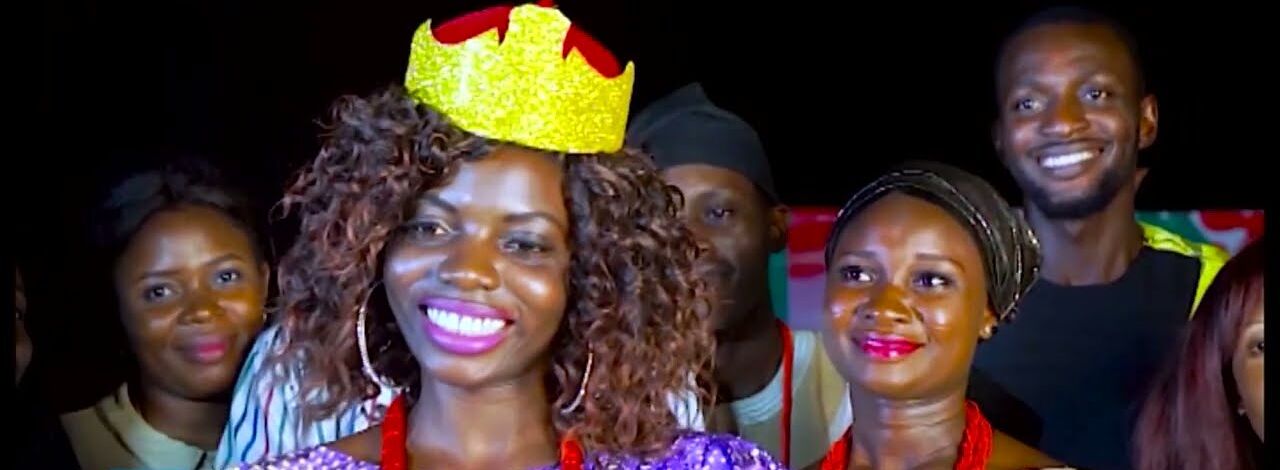 Housemates of The House celebrating as a housemate is crowned queen of the house